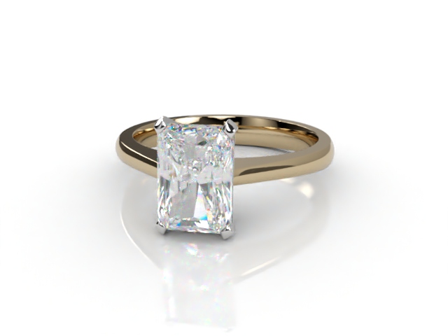 Certificated Radiant-Cut Diamond Solitaire Engagement Ring in 18ct. Gold
