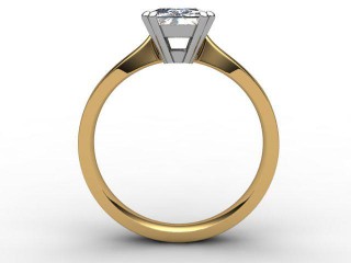 Certificated Radiant-Cut Diamond Solitaire Engagement Ring in 18ct. Gold - 3
