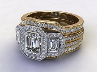 Engagement Ring: Bridal Sets Radiant-Cut-10-2800-1411