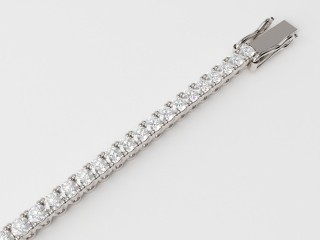 1.60cts. 1.70mm. Wide Diamond Tennis Bracelet in 18ct. White Gold-50-05085-0160