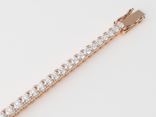 1.60cts. 1.70mm. Wide Diamond Tennis Bracelet in 18ct. Rose Gold-50-14085-0160
