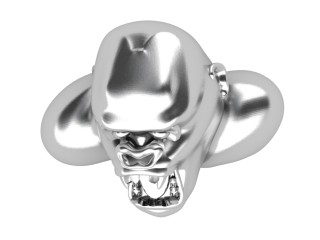 Gorilla, Men's Ring in Platinum - 6