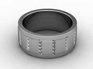 Multi Diamond Men's Ring in Platinum-69-01046