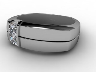 Single Stone Diamond Men's Ring in Platinum-69-01051