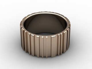 Designer Band Men's Ring in 18ct. Rose Gold-69-04029