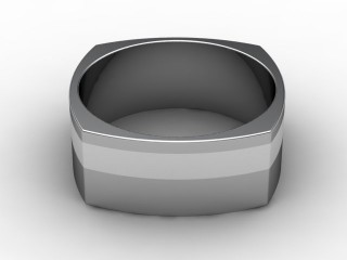 Designer Band Men's Ring in 18ct. White Gold-69-05043