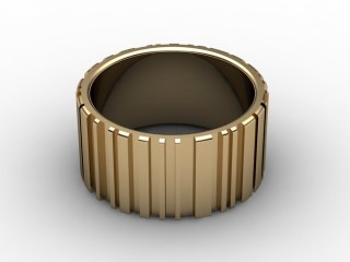 Designer Band Men's Ring in 18ct. Yellow Gold-69-18029