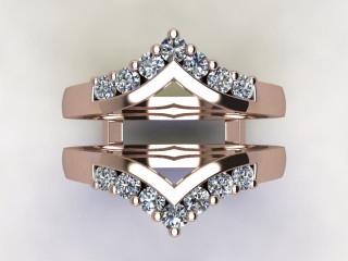 Diamonds 0.42cts. in 18ct Rose Gold - 9