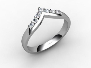 Semi-Set Diamond Eternity Ring 0.25cts. in Platinum - 12