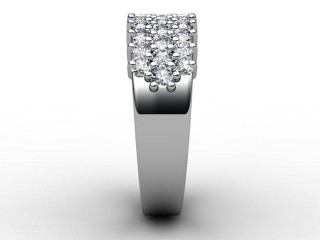 Semi-Set Diamond Eternity Ring 0.92cts. in Platinum - 6