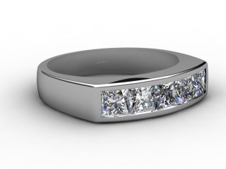 Semi-Set Diamond Eternity Ring 1.40cts. in Platinum-88-01019