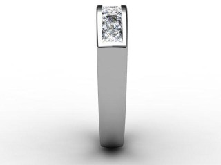 Semi-Set Diamond Eternity Ring 1.40cts. in Platinum - 6