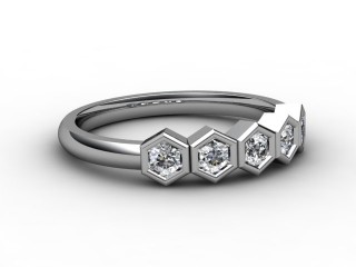 Semi-Set Diamond Eternity Ring 0.30cts. in Platinum