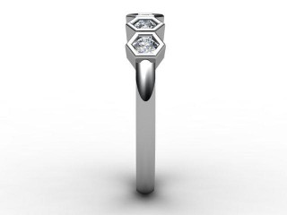 Semi-Set Diamond Eternity Ring 0.30cts. in Platinum - 6