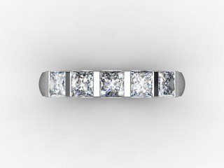 Semi-Set Diamond Eternity Ring 1.28cts. in Platinum - 9