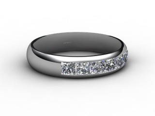 Semi-Set Diamond Eternity Ring 0.84cts. in Platinum
