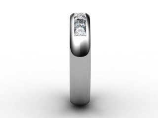 Semi-Set Diamond Eternity Ring 0.84cts. in Platinum - 6