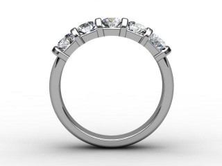 Semi-Set Diamond Eternity Ring 0.75cts. in Platinum - 3