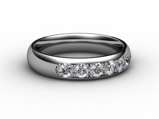 Semi-Set Diamond Eternity Ring 0.50cts. in Platinum-88-01032