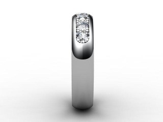Semi-Set Diamond Eternity Ring 0.50cts. in Platinum - 6