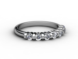 Semi-Set Diamond Eternity Ring 0.35cts. in Platinum
