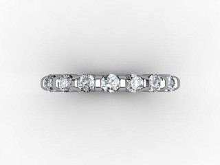 Semi-Set Diamond Eternity Ring 0.35cts. in Platinum - 9