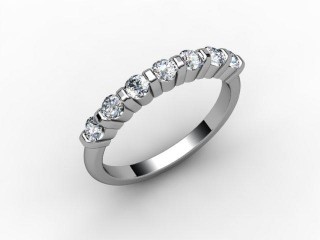 Semi-Set Diamond Eternity Ring 0.35cts. in Platinum - 12