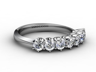 Semi-Set Diamond Eternity Ring 0.50cts. in Platinum-88-01034