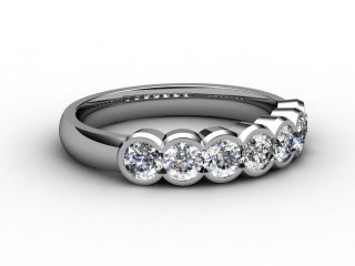 Semi-Set Diamond Eternity Ring 0.49cts. in Platinum-88-01035