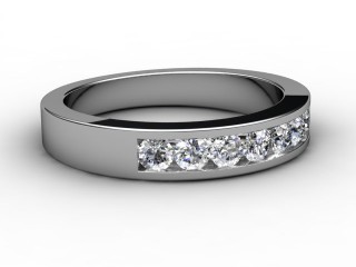 Semi-Set Diamond Eternity Ring 0.50cts. in Platinum-88-01046