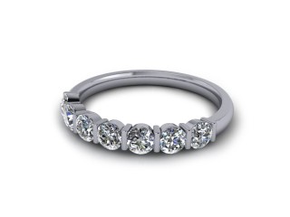Semi-Set Diamond Eternity Ring 0.70cts. in Platinum-88-01052