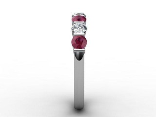 Ruby and Diamond 0.76cts. in Platinum - 6