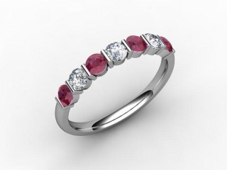 Ruby and Diamond 0.76cts. in Platinum - 12