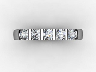 Semi-Set Diamond Eternity Ring 0.45cts. in Platinum - 9