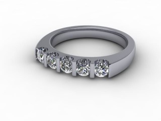 Semi-Set Diamond Eternity Ring 0.45cts. in Platinum - 12