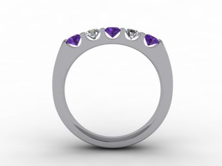 Amethyst and Diamond 0.54cts. in Platinum - 3