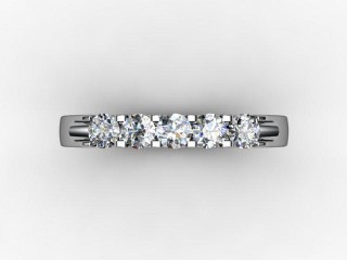 Semi-Set Diamond Eternity Ring 0.65cts. in Platinum - 9