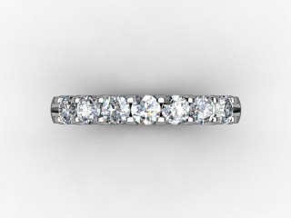 Semi-Set Diamond Eternity Ring 0.65cts. in Platinum - 9