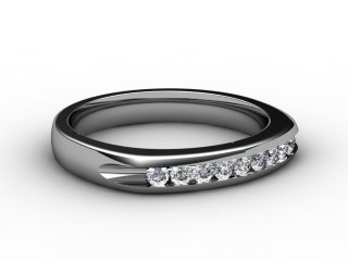 Semi-Set Diamond Eternity Ring 0.20cts. in Platinum-88-01060