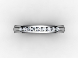 Semi-Set Diamond Eternity Ring 0.20cts. in Platinum - 9