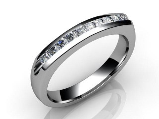 Semi-Set Diamond Eternity Ring 0.20cts. in Platinum - 15