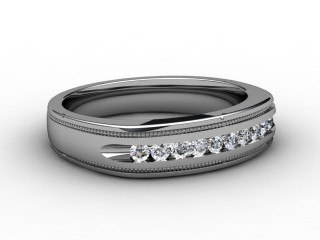 Semi-Set Diamond Eternity Ring 0.18cts. in Platinum-88-01064