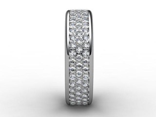 Semi-Set Diamond Eternity Ring 0.77cts. in Platinum - 6