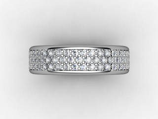 Semi-Set Diamond Eternity Ring 0.77cts. in Platinum - 9