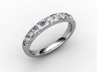 Semi-Set Diamond Eternity Ring 0.78cts. in Platinum - 12