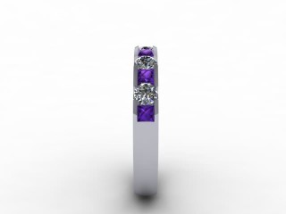 Amethyst and Diamond 0.68cts. in Platinum - 6