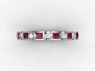 Ruby and Diamond 0.84cts. in Platinum - 9