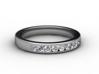 Semi-Set Diamond Eternity Ring 0.33cts. in Platinum-88-01087