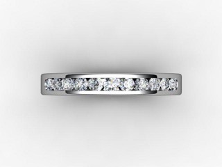 Semi-Set Diamond Eternity Ring 0.33cts. in Platinum - 9