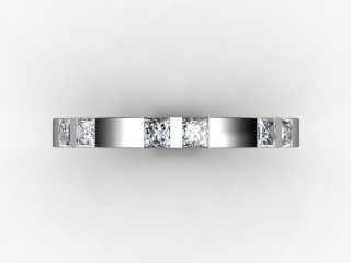 Semi-Set Diamond Eternity Ring 1.35cts. in Platinum - 9